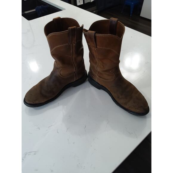 Justin's men's size 8 conductor boots. 10-in Steel toe made in USA. Used - Picture 6 of 9